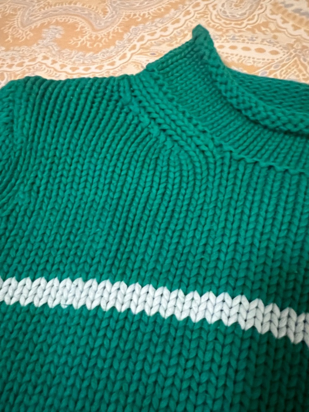 💚🤍 La Ligne Emerald Green “Mini Marina” Sweater with White Stripes 🤍💚 - Picture 8 of 9